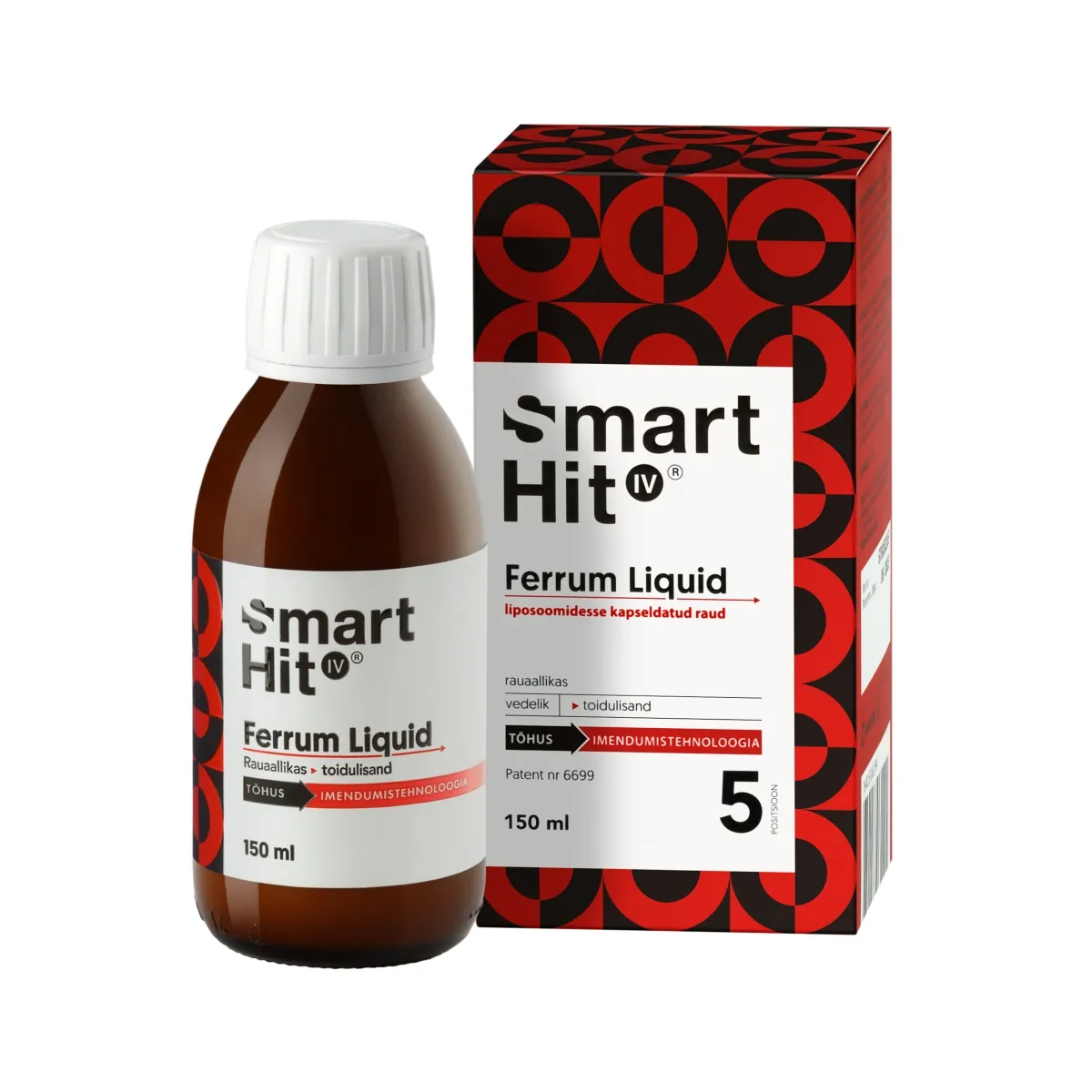 SMARTHIT IV FERRUM LIQUID LIPOSOOMNE 150ML - Tootepilt