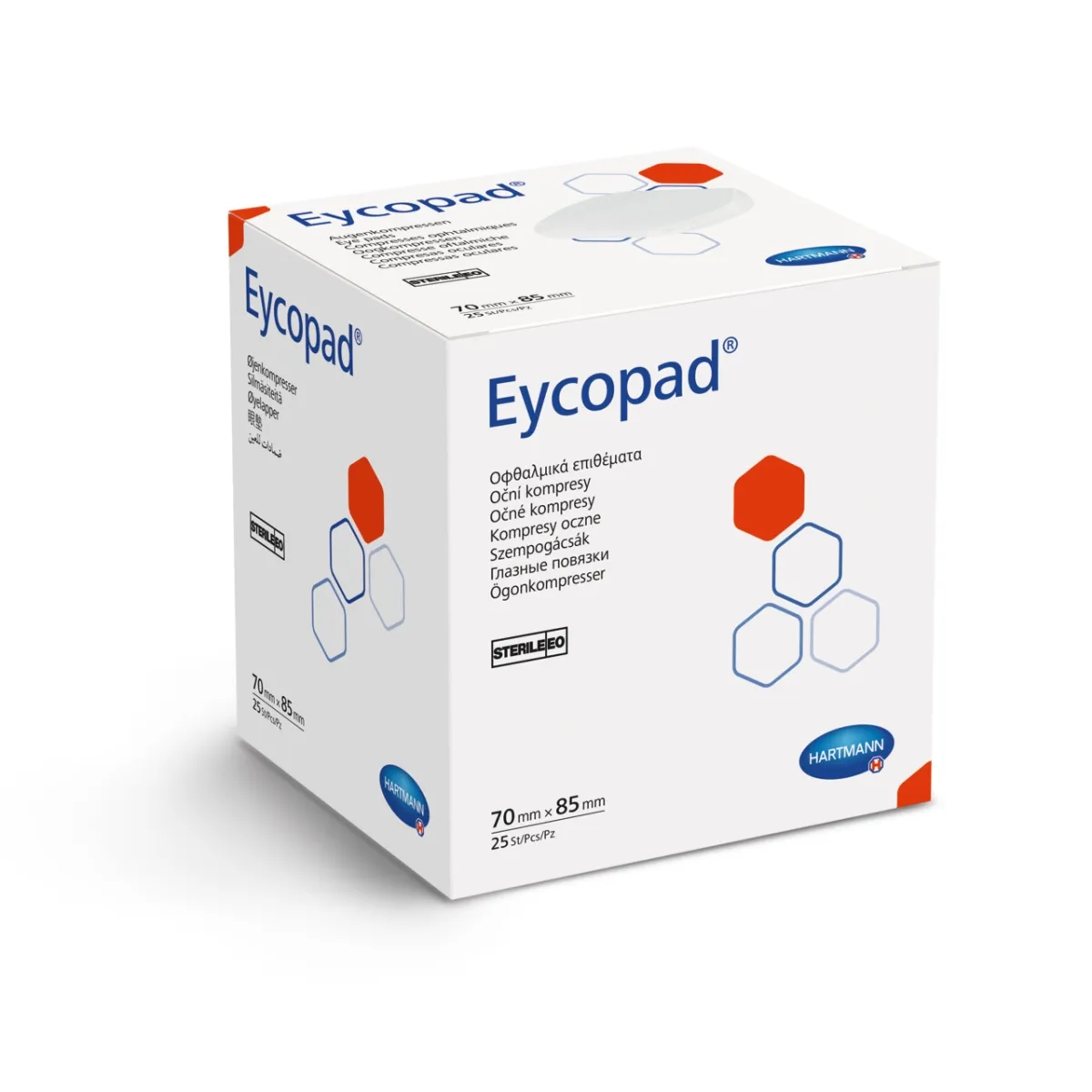 EYCOPAD SILMASIDE STERIILNE 70X85MM N25 - Tootepilt