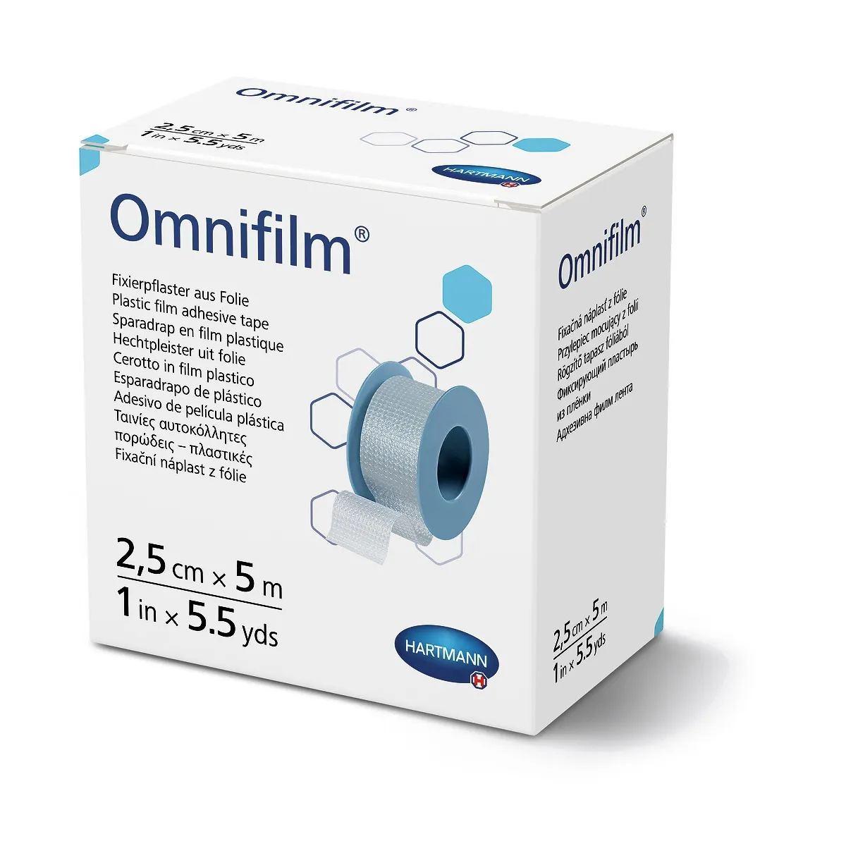 OMNIFILM RULLPLAASTER LÄBIPAISTEV 2,5CMX5M - Tootepilt
