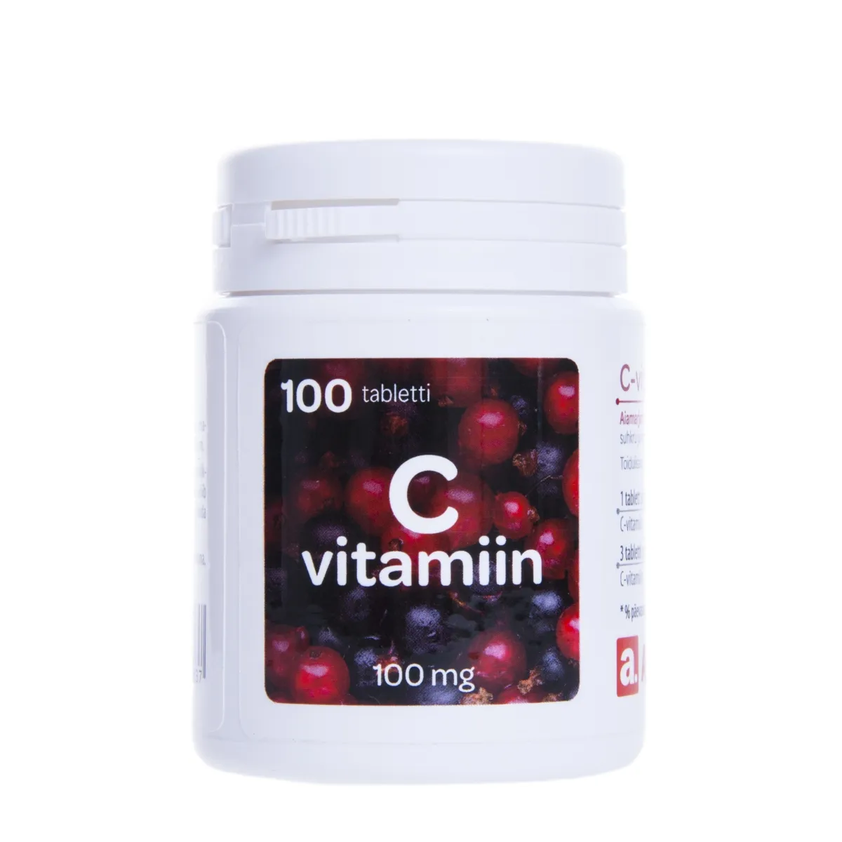 A. C VITAMIIN 100MG NÄRIMISTBL N100 AIAMARJAMAITSELINE - Tootepilt 1