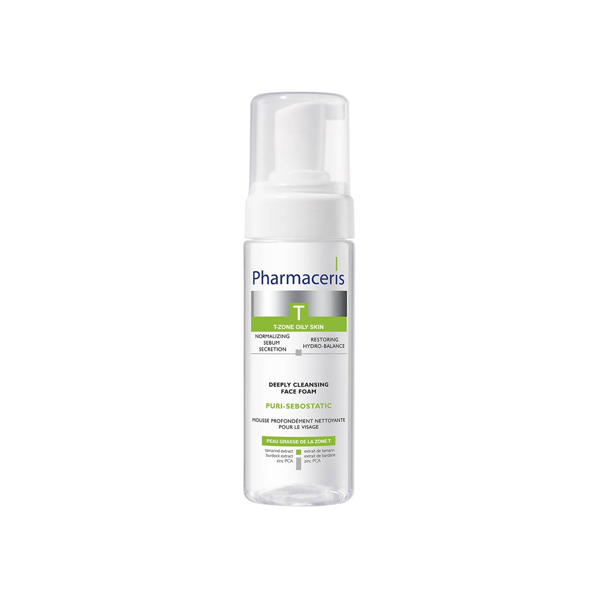 PHARMACERIS T PURI-SEBOSTATIC NÄOVAHT SÜGAVPUHASTAV 150ML - Tootepilt 1