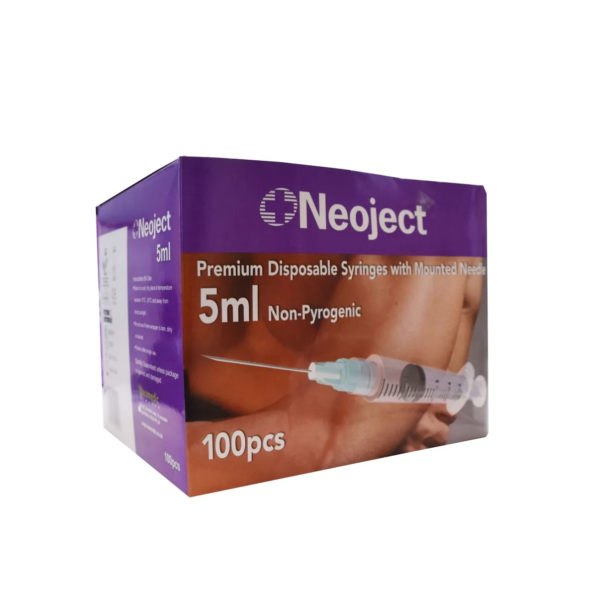 SÜSTAL NÕELAGA NEOJECT 5ML 3 OSALINE (23G) N100 /LUER LOCK/ - Tootepilt