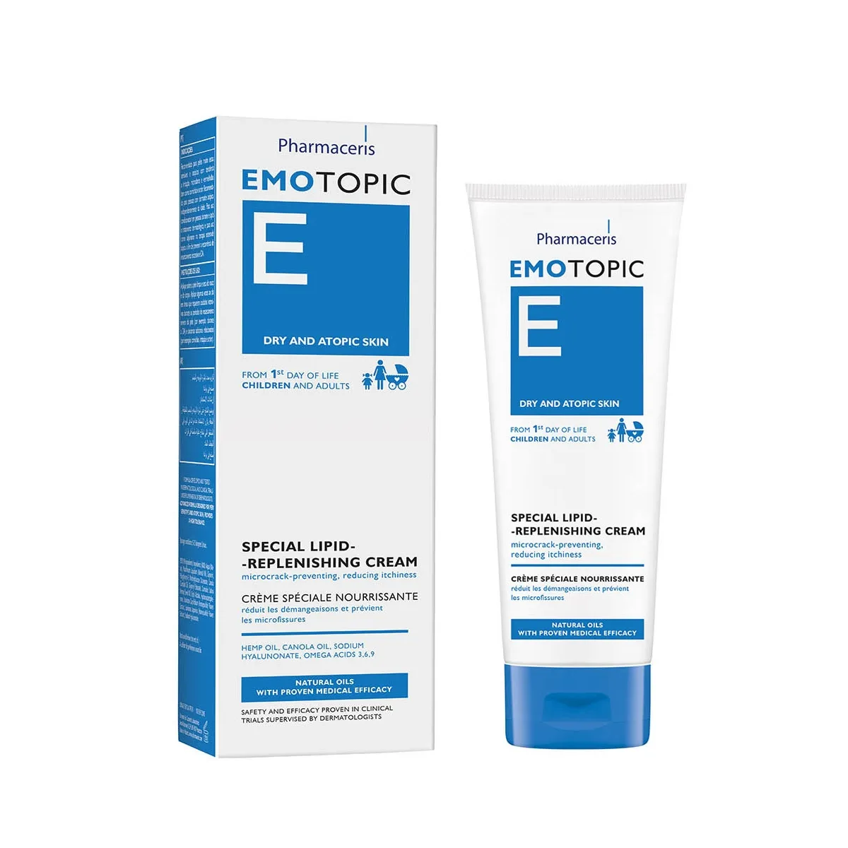 PHARMACERIS E EMOTOPIC KREEM SÜGELUSVAST. LIPIIDE LISAV 75ML - Tootepilt