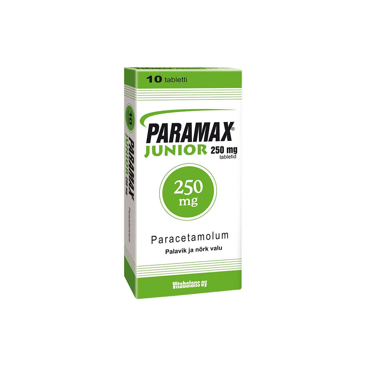 PARAMAX JUNIOR TBL 250MG N10 - Tootepilt