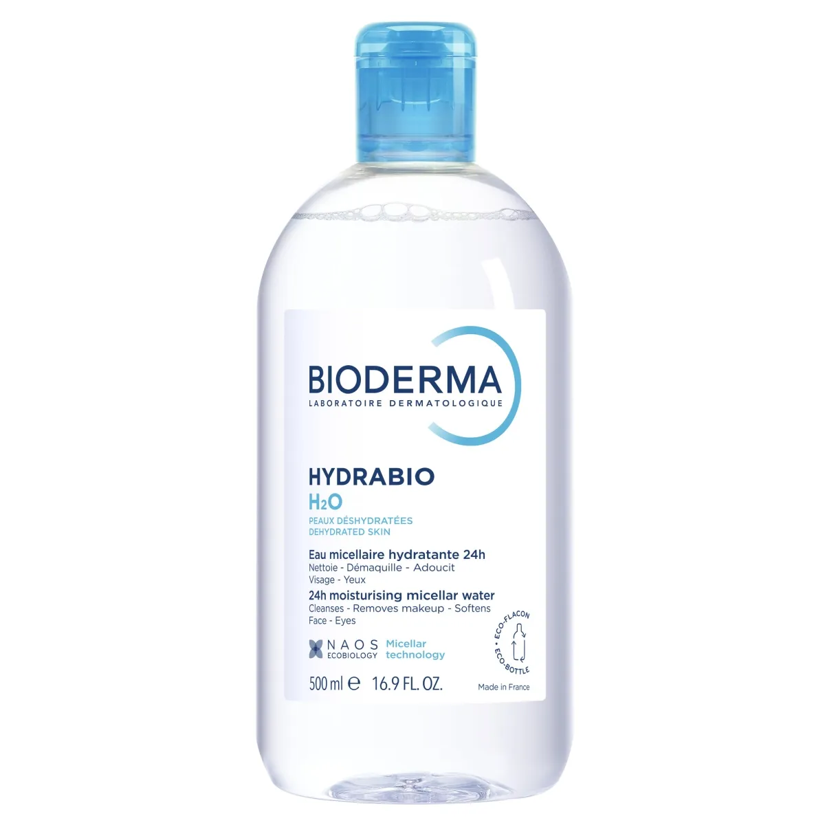 BIODERMA HYDRABIO H2O MITSELLAARVESI 500ML - Tootepilt