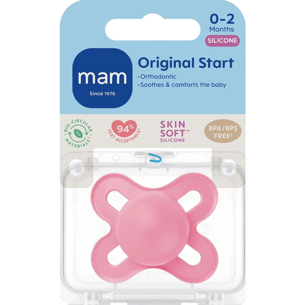 MAM START RÕNGASLUTT SILIK. 0-2 KUUD ROOSA N1 - Tootepilt