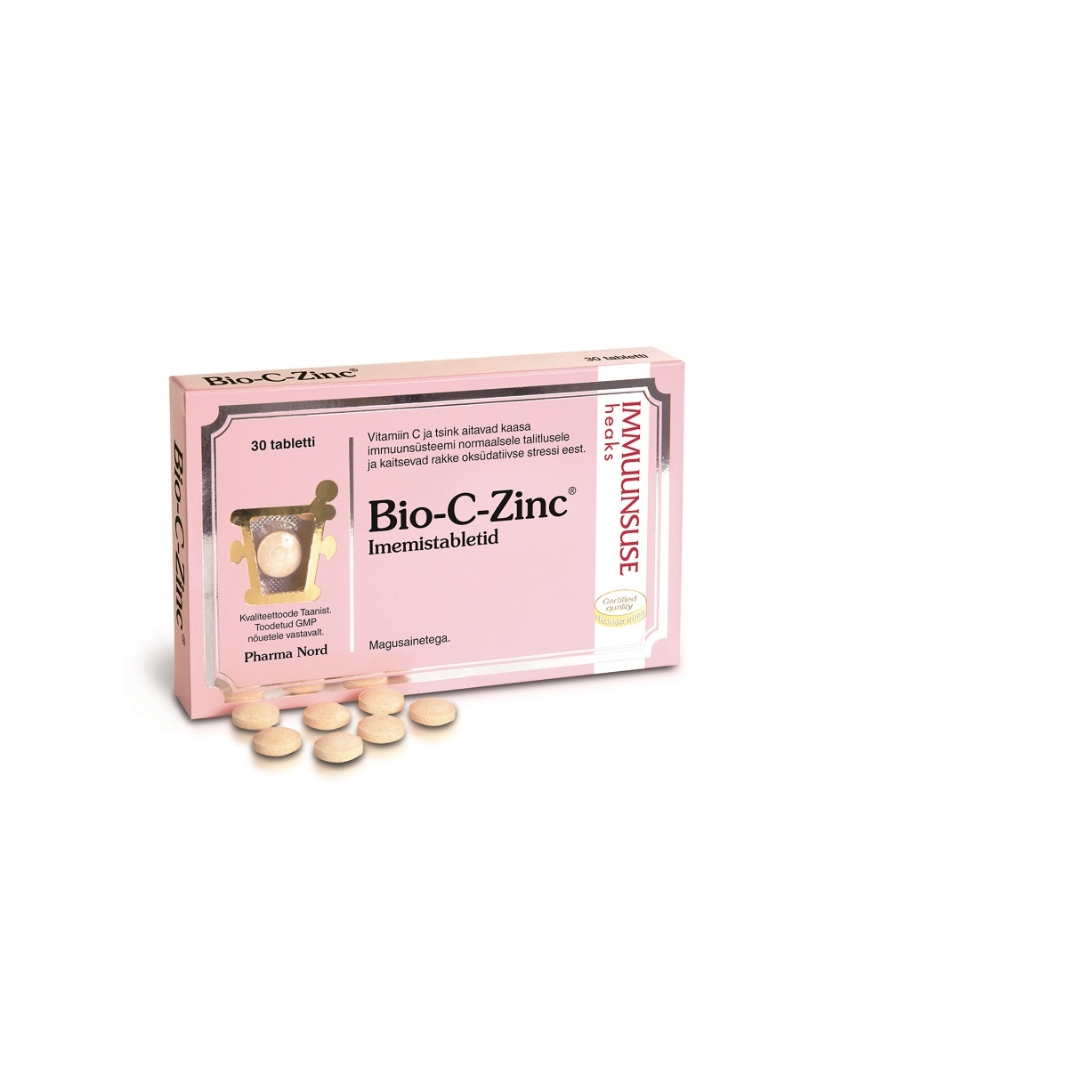 BIO-C-ZINC TBL N30 - Tootepilt