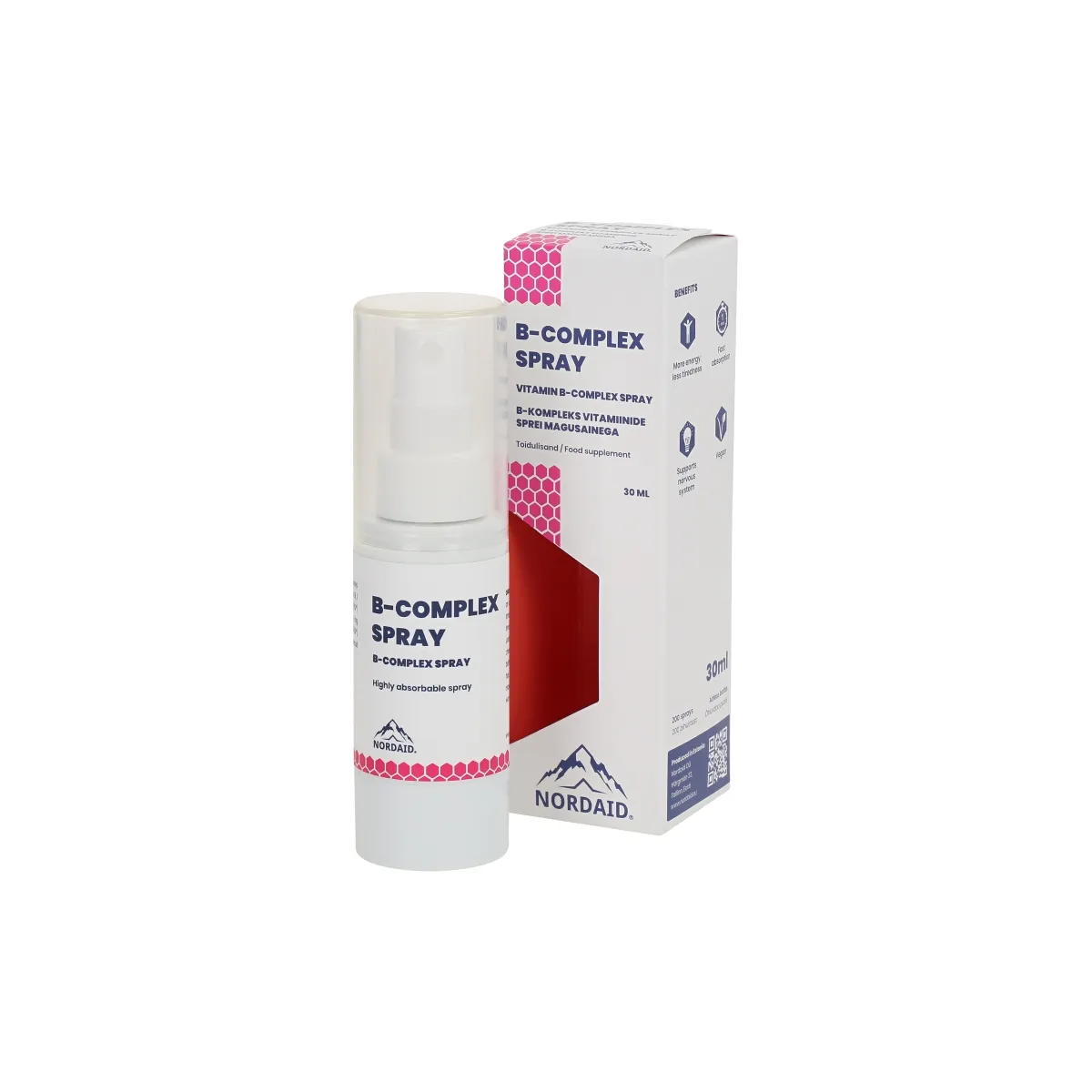NORDAID B-COMPLEX ORAL SPRAY 30ML - Tootepilt