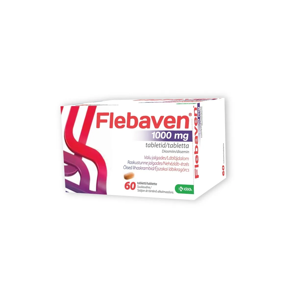 FLEBAVEN TBL 1000MG N60 - Tootepilt