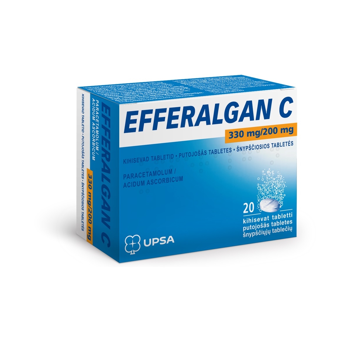 EFFERALGAN C KIHISEV TBL 330MG+200MG N20 - Tootepilt