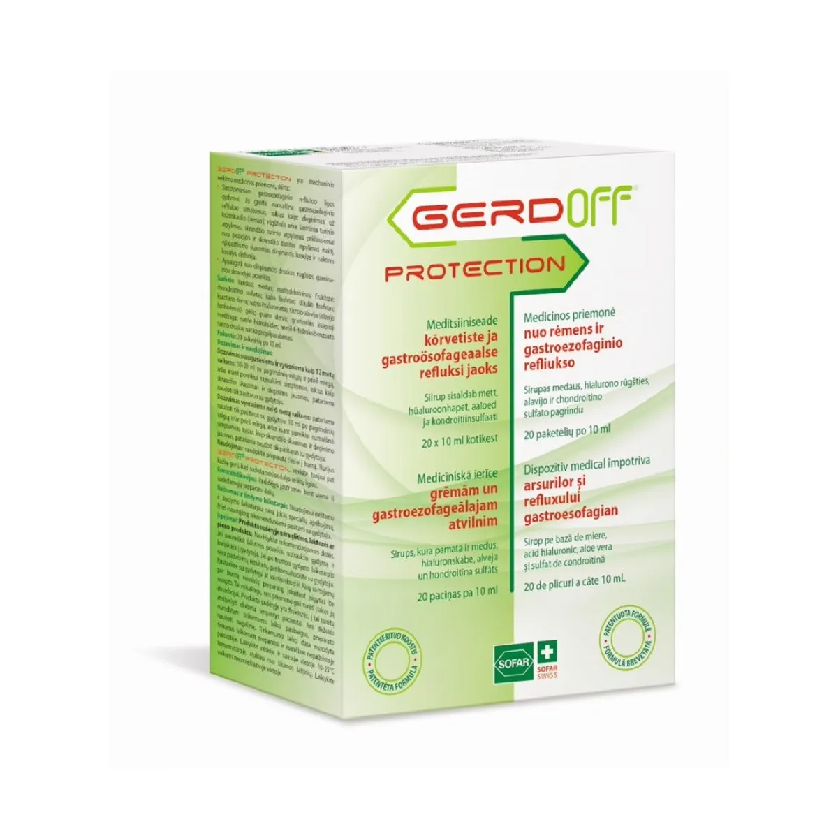 GERDOFF PROTECTION 10ML N20 - Tootepilt