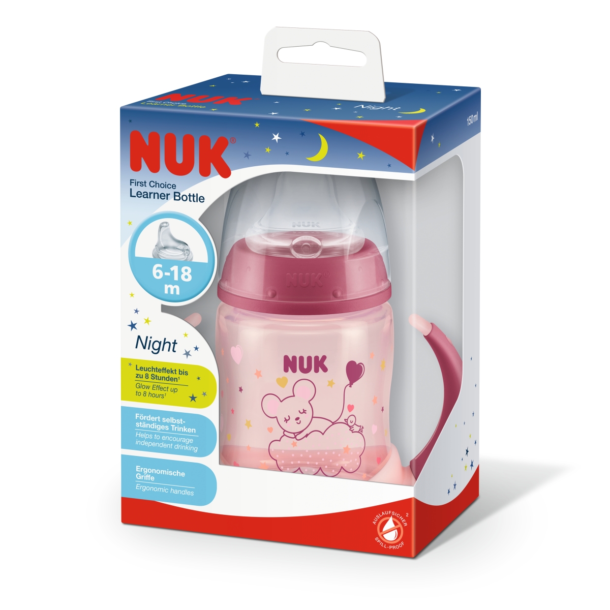 NUK FC ÕPPIMISPUDEL SILIK. 150 ML HELENDAV - Tootepilt