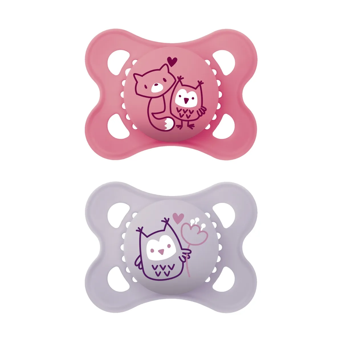 MAM ORIGINAL RÕNGASLUTT SILIK. ST.KARBIS 0-6K ROOSA N2 - Tootepilt