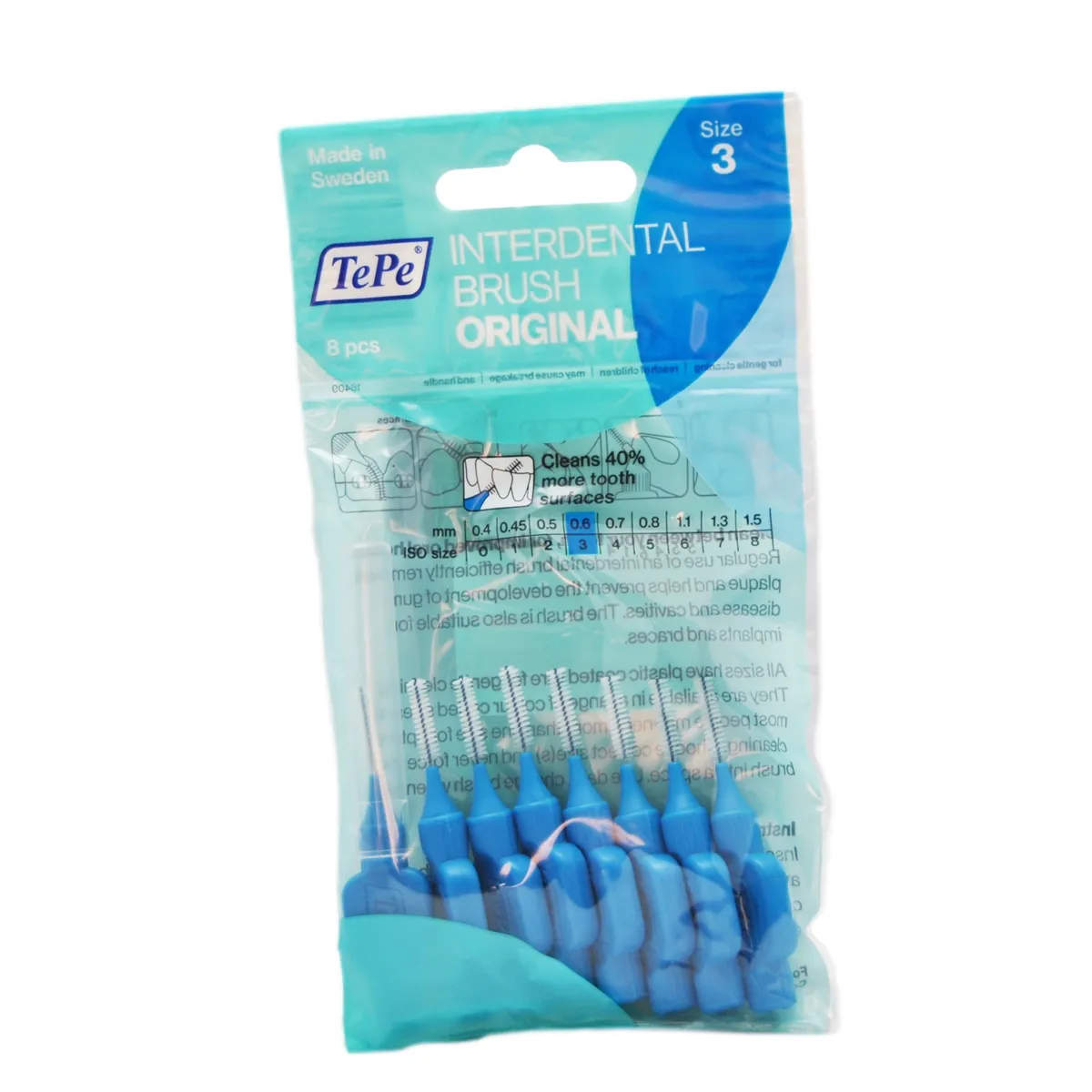 TEPE INTERDENTAALHARJAD NR.3 (0,6MM) N8 - Tootepilt