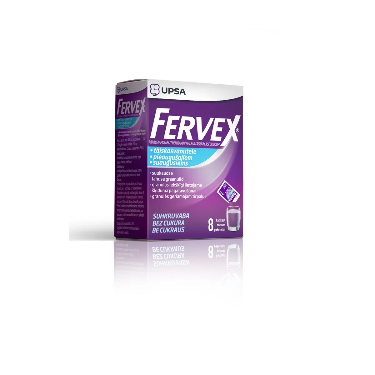 FERVEX SUHKRUVABA 500+25+200MG N8 SUUKAUDSE LAHUSE GRAANULID - Tootepilt