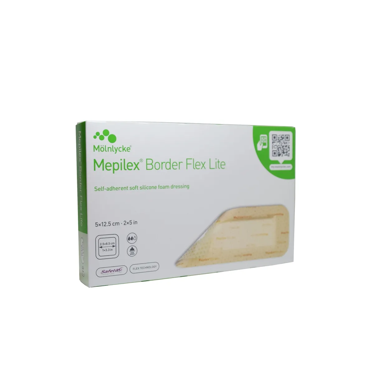 MEPILEX BORDER FLEX LITE SILIKOONPLAASTER 5X12,5CM N5 - Tootepilt