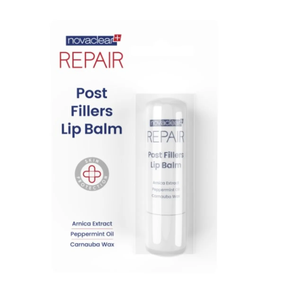 NOVACLEAR REPAIR HUULEPALSAM TÄITESÜSTIDE JÄRGNE 4,9G - Tootepilt 1