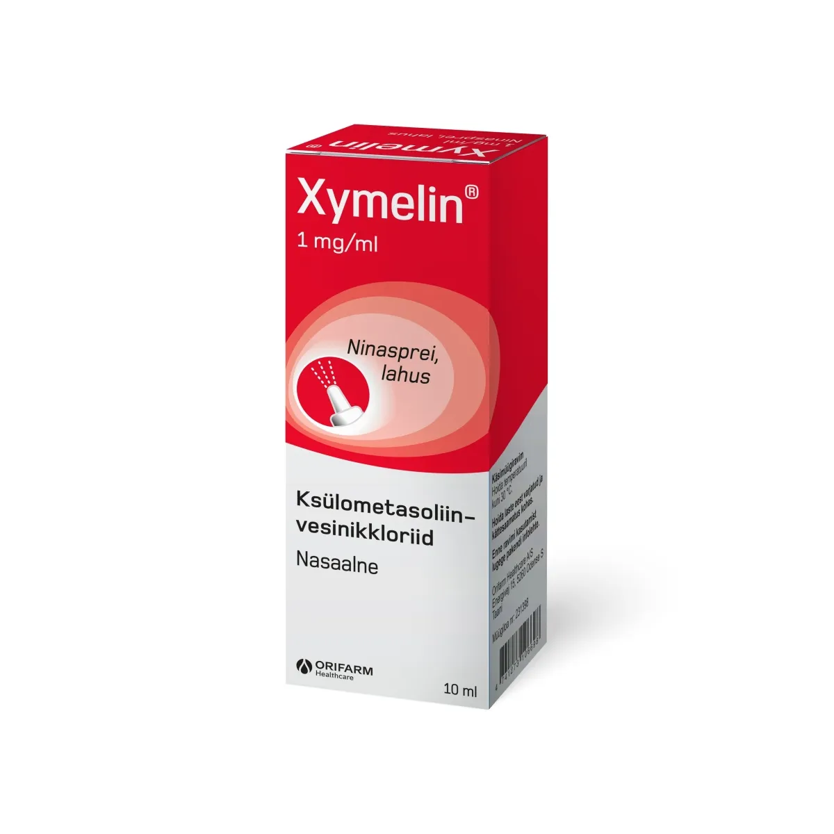 XYMELIN NINASPREI 1MG/ML 10ML - Tootepilt