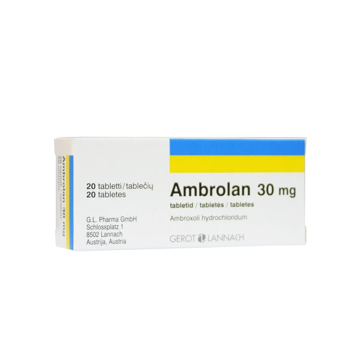AMBROLAN TBL 30MG N20 - Tootepilt