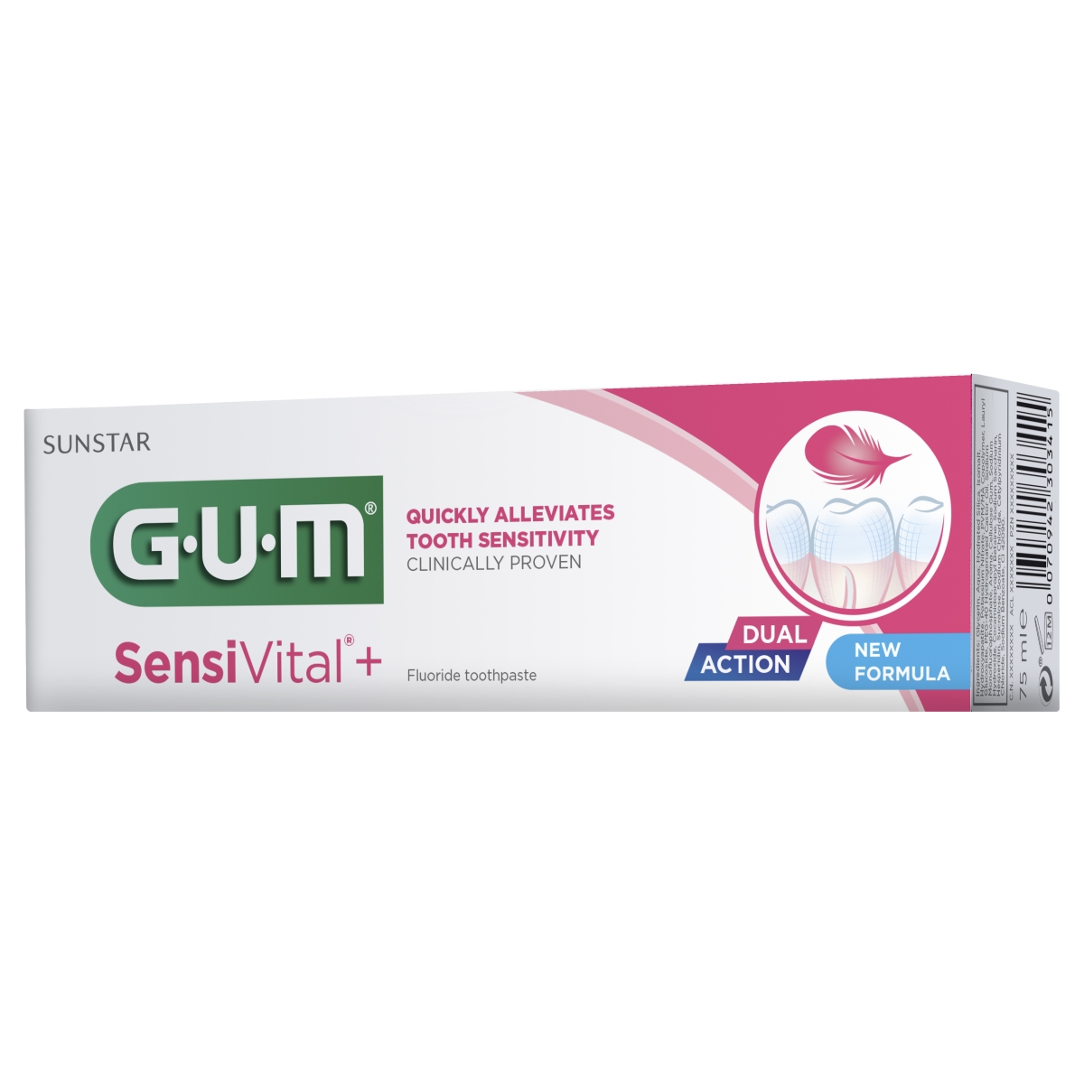 GUM GEEL-HAMBAPASTA SENSIVITAL+ TUNDLIKELE HAMMASTELE 75ML - Tootepilt