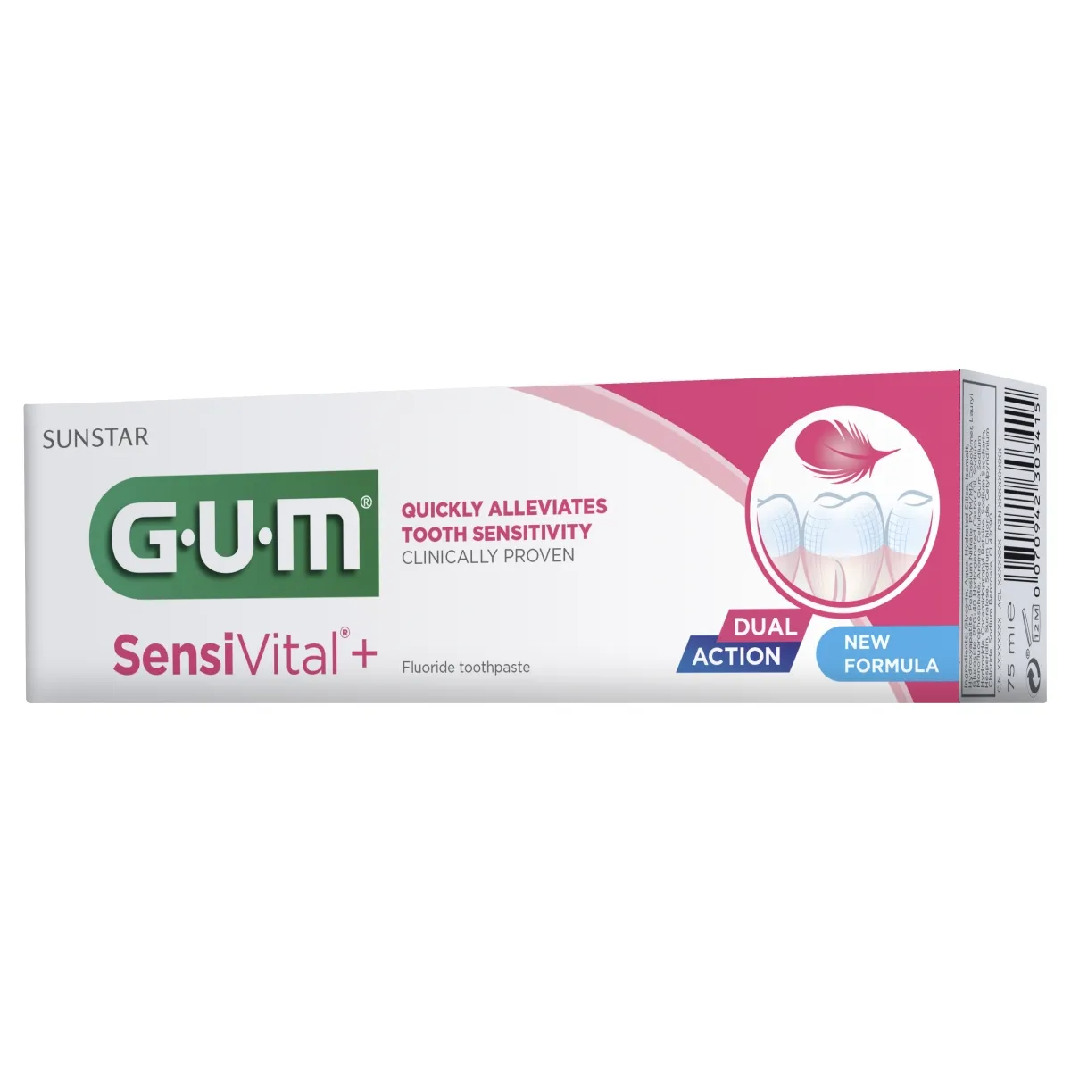GUM GEEL-HAMBAPASTA SENSIVITAL+ TUNDLIKELE HAMMASTELE 75ML - Tootepilt