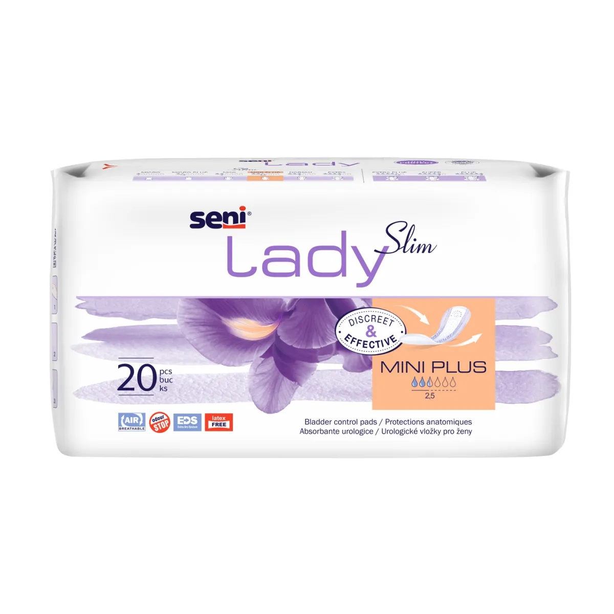 SENI LADY SLIM MINI PLUS URIINIPIDAM. SIDEMED 260ML N20 - Tootepilt