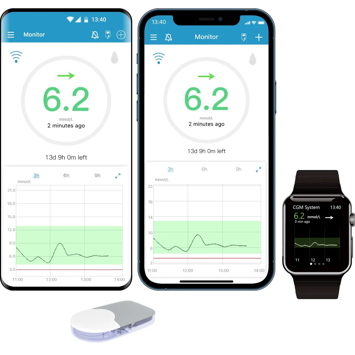 EASYSENSE S9 CGM GLÜKOOSISENSOR N2 - Tootepilt