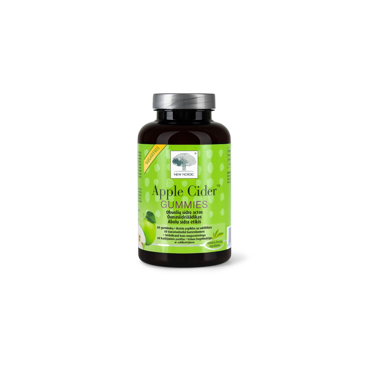 NEW NORDIC APPLE CIDER GUMMIES KUMMIKOMMID N60 - Tootepilt 1