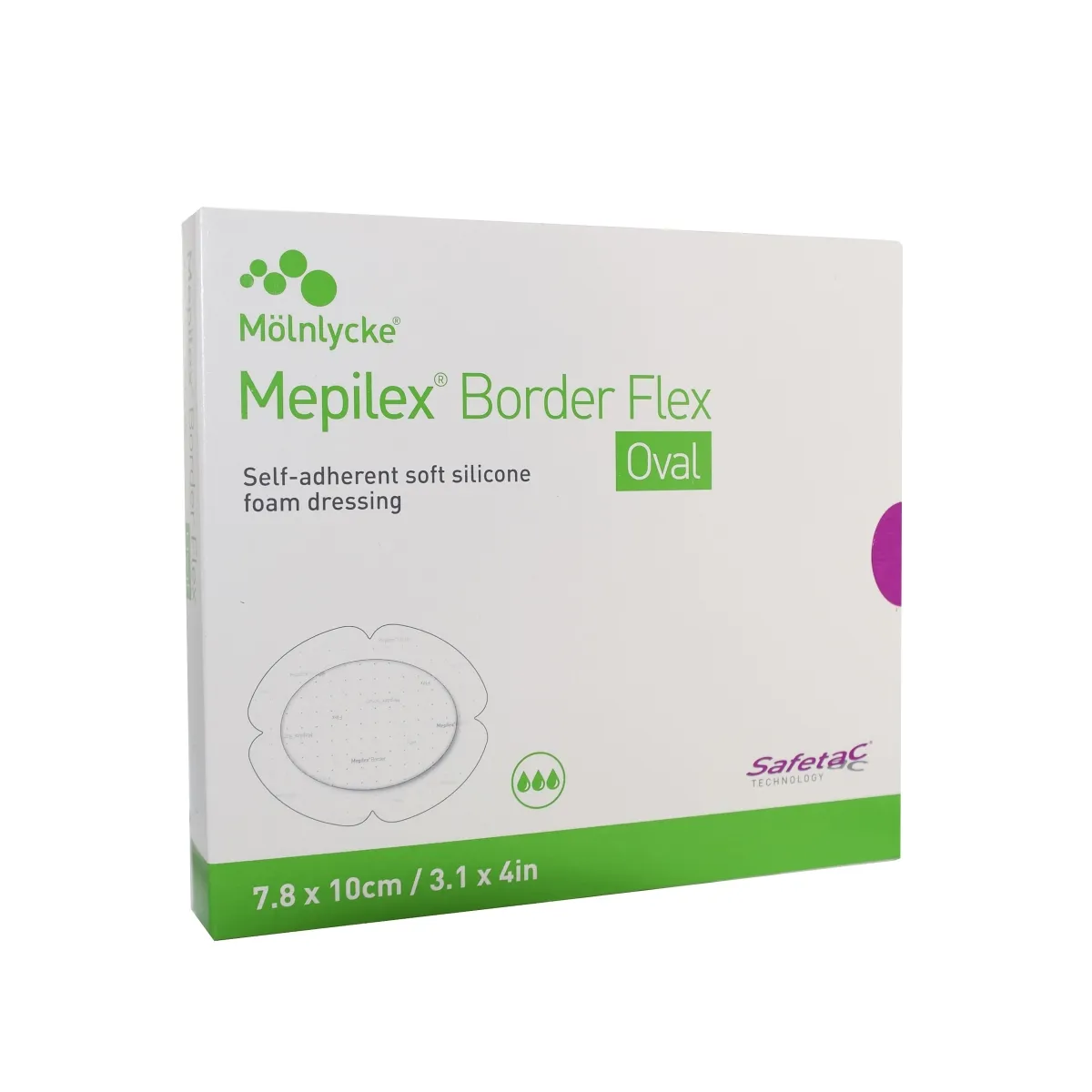 MEPILEX BORDER FLEX 7,8CMX10CM OVAL N5 STER - Tootepilt