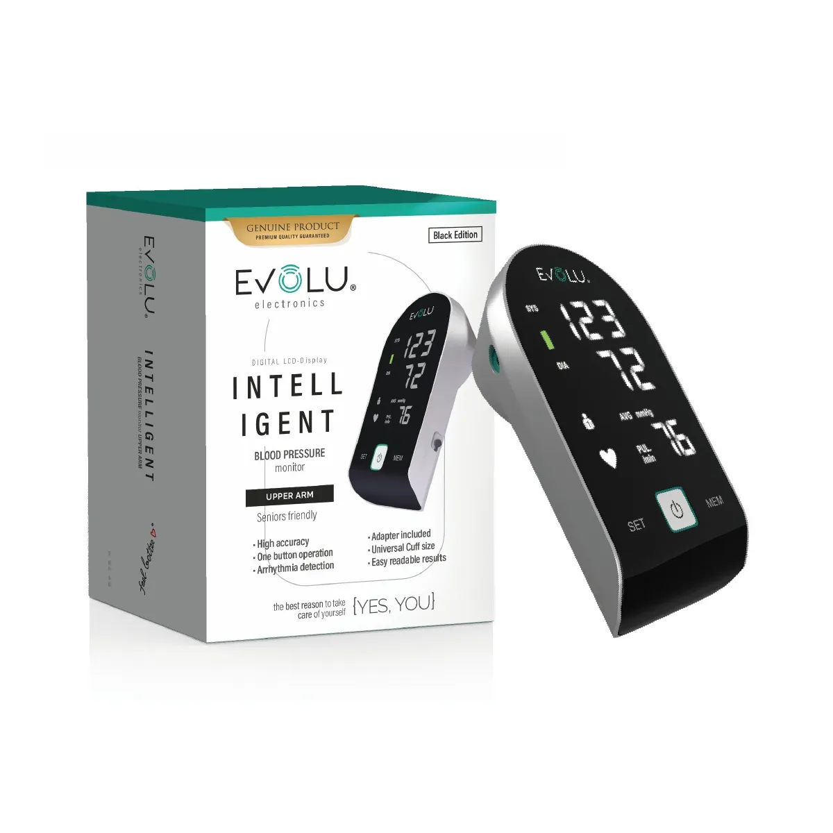 VERERÕHUAPARAAT EVOLU BG 800 BLACK EDITION INTELLIGENT - Tootepilt