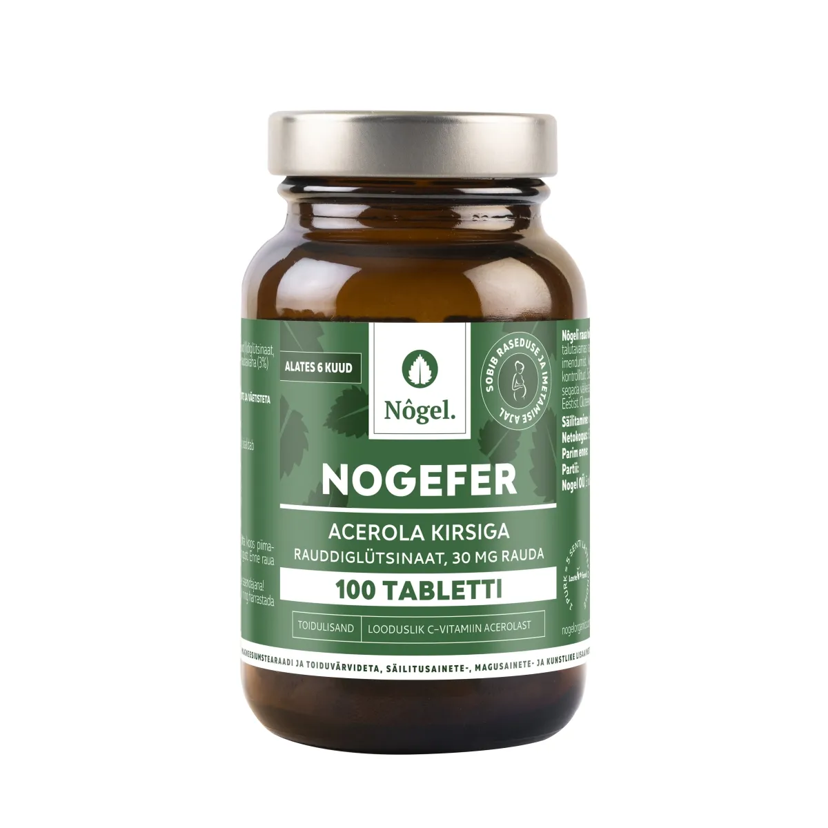NOGEFER ACEROLA KIRSIGA TBL 30MG N100 - Tootepilt