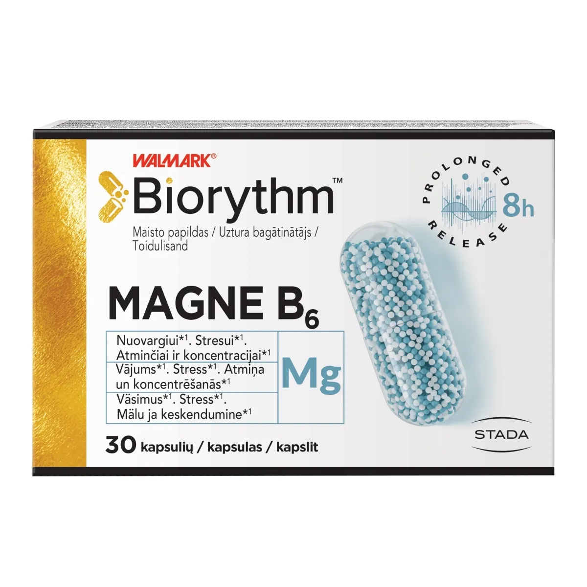 WALMARK BIORYTHM MAGNE B6 KAPSLID N30 - Tootepilt 1