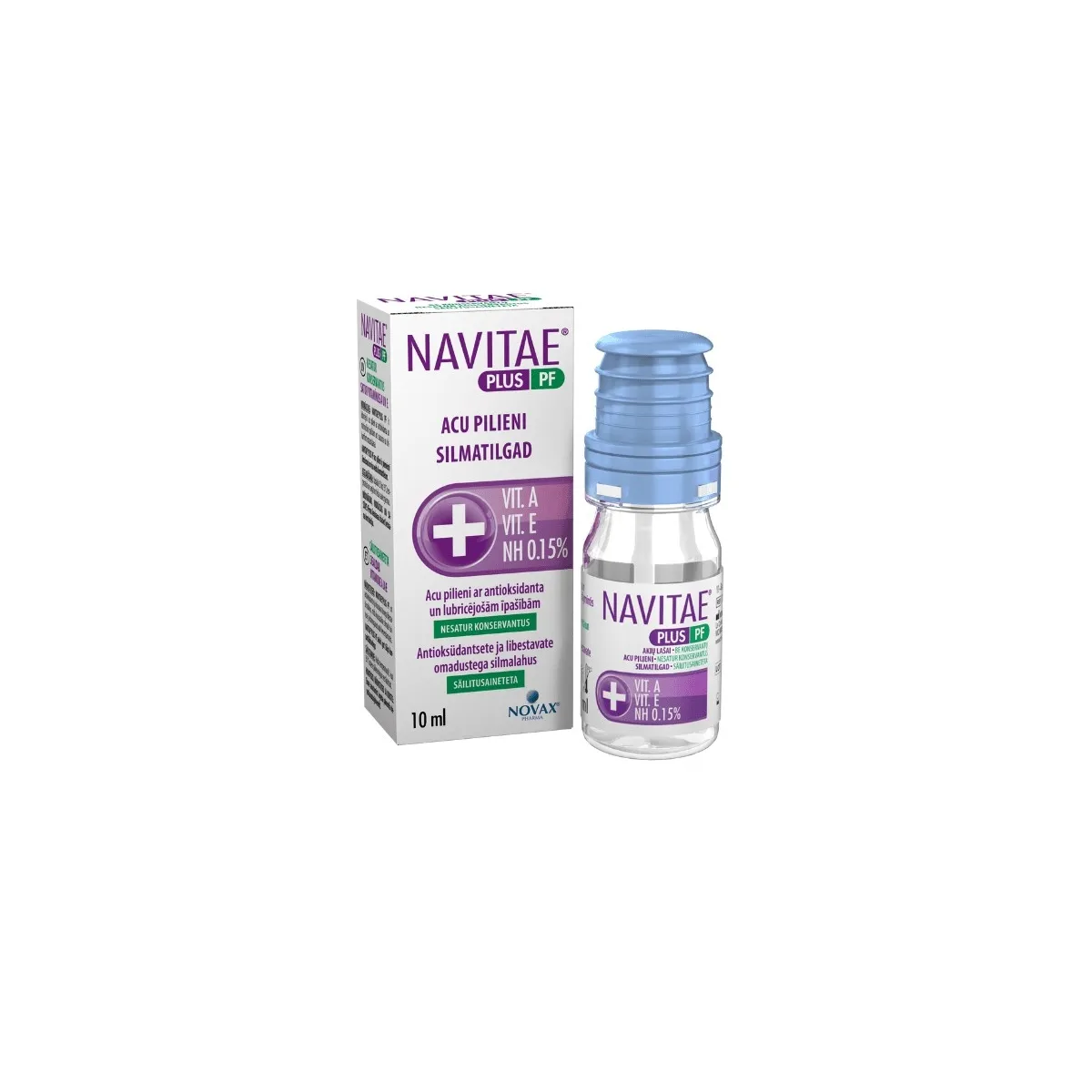NAVITAE PLUS PF SILMATILGAD SÄILITUSAINETA 10ML - Tootepilt