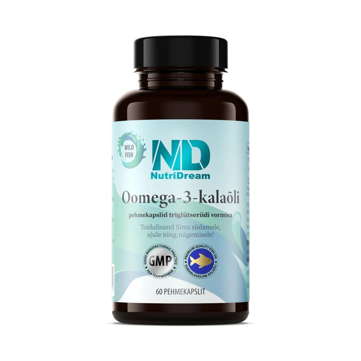 NUTRIDREAM OOMEGA-3 KALAÕLI PEHMEKAPSLID N60 - Tootepilt