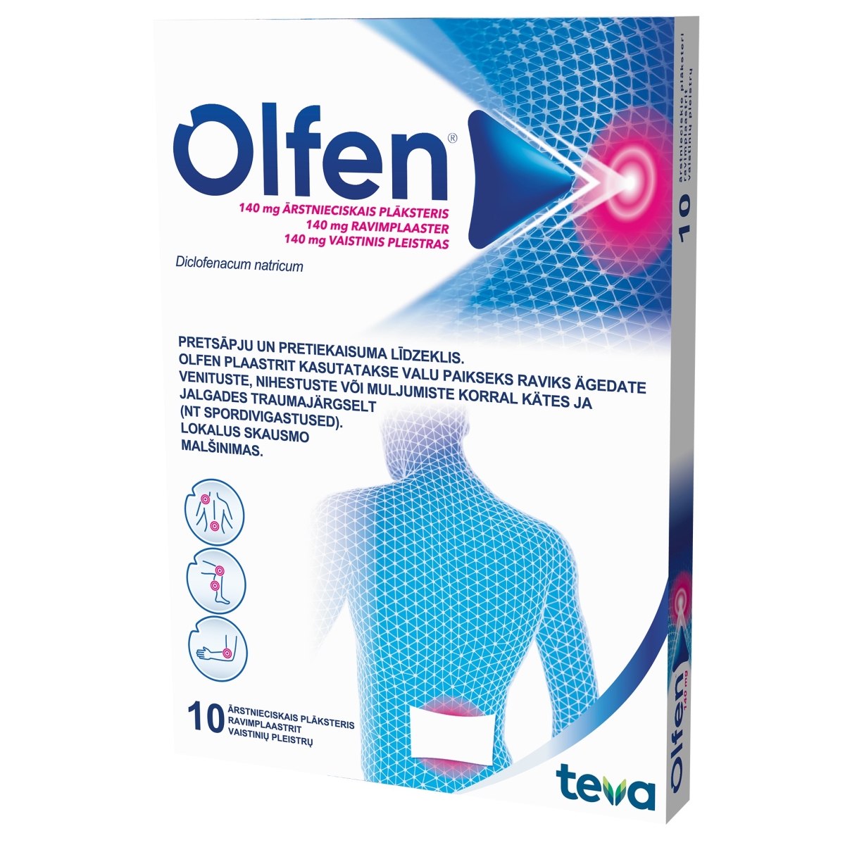 OLFEN RAVIMPLAASTER 140MG N10 - Tootepilt