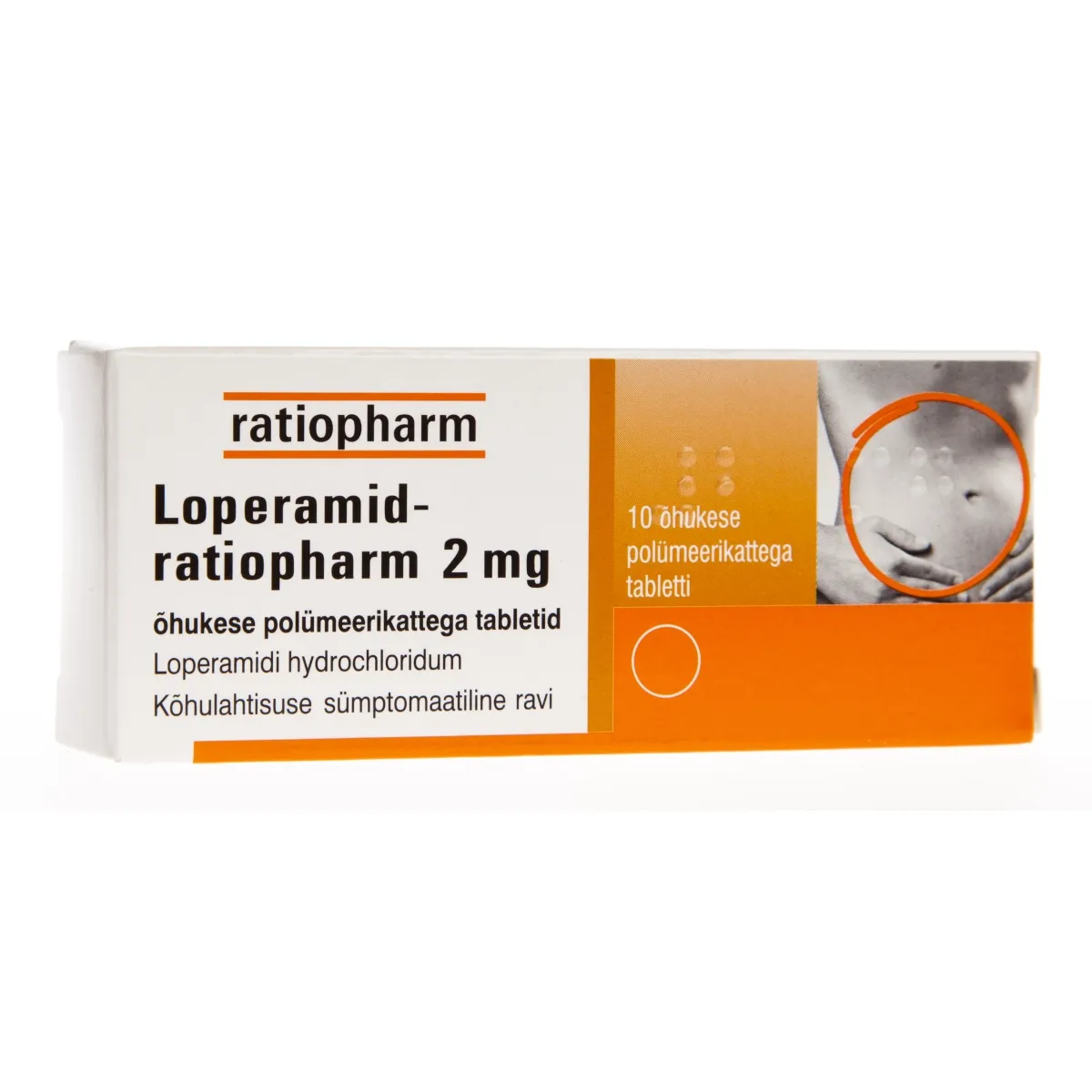 LOPERAMID-RATIOPHARM TBL 2MG N10 - Tootepilt