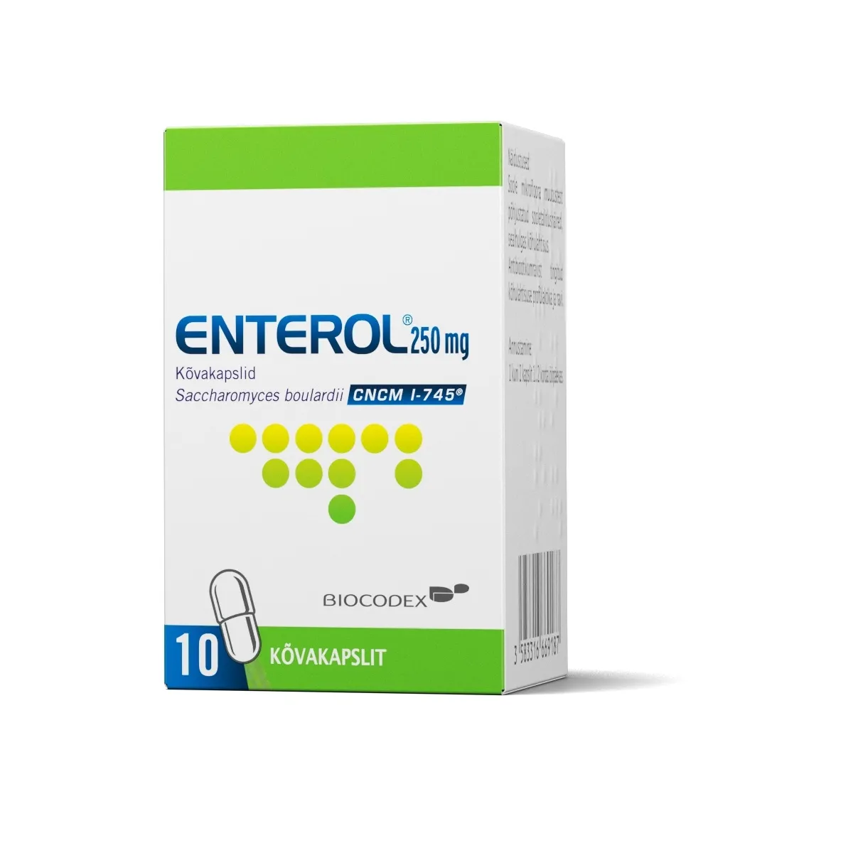 ENTEROL CAPS 250MG N10 - Tootepilt