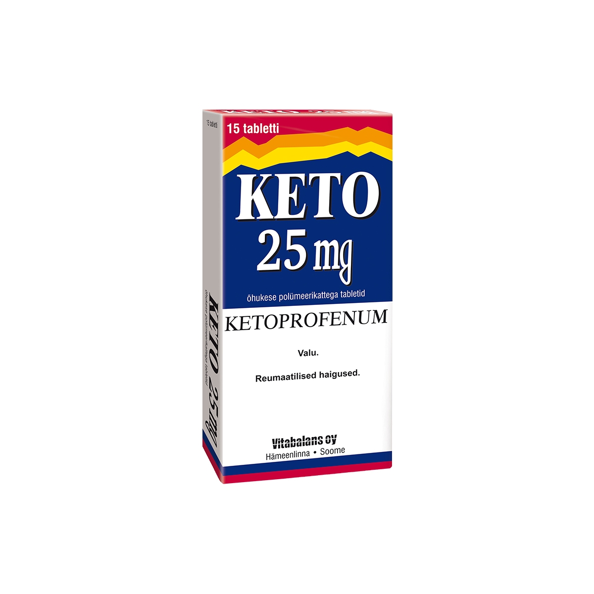 KETO TBL 25MG N15 - Tootepilt