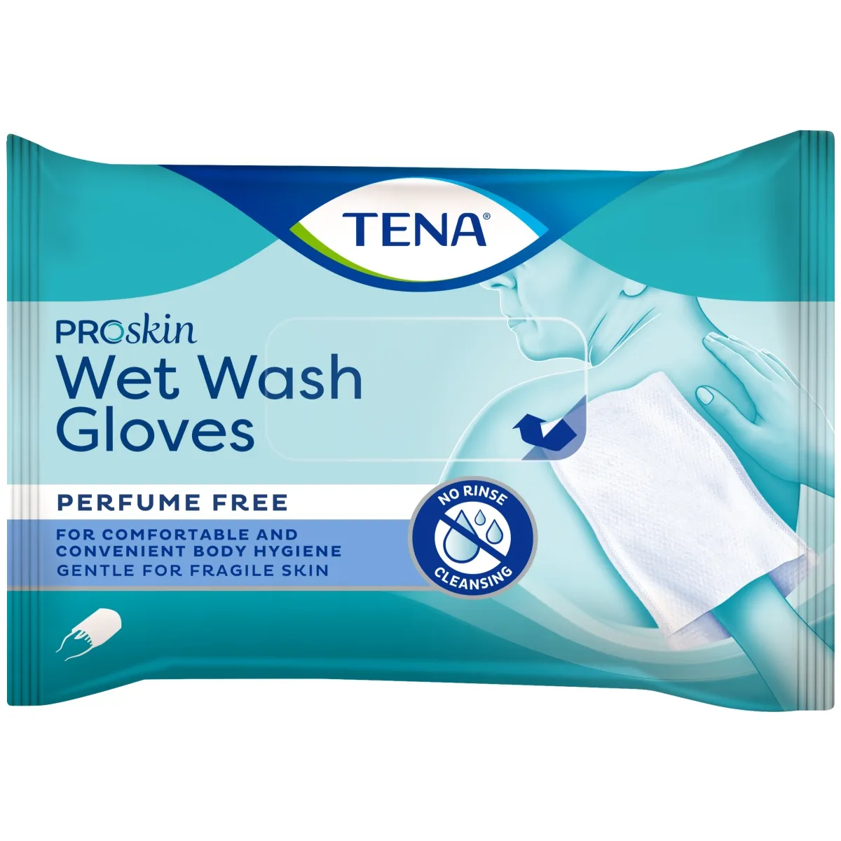 TENA WET WASH GLOVE PESUKINNAS 15X21CM N8 NIISUTATUD - Tootepilt