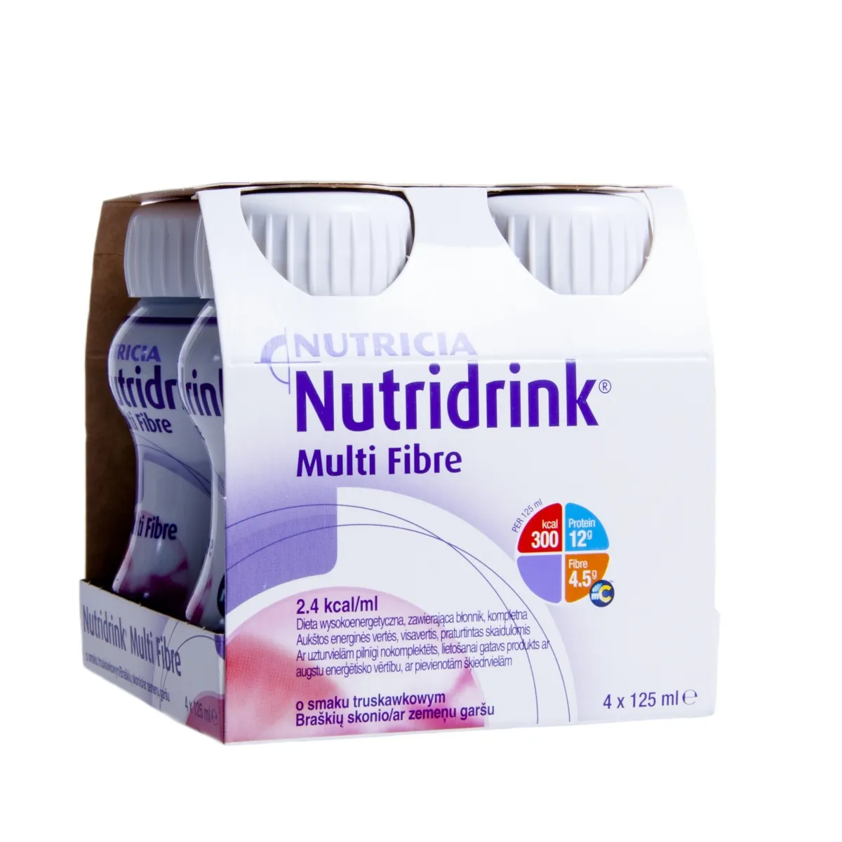 NUTRIDRINK MULTI FIBRE KIUDAINEGA 125ML N4 MAASIKAS - Tootepilt