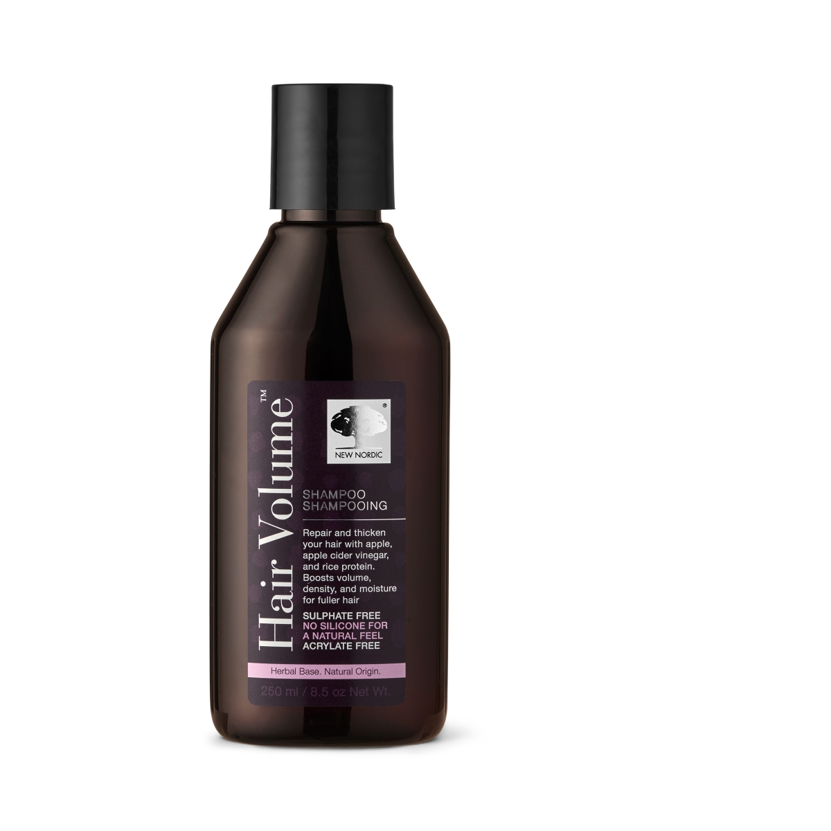 NEW NORDIC HAIR VOLUME SHAMPOON VOLÜÜMI ANDEV 250ML - Tootepilt