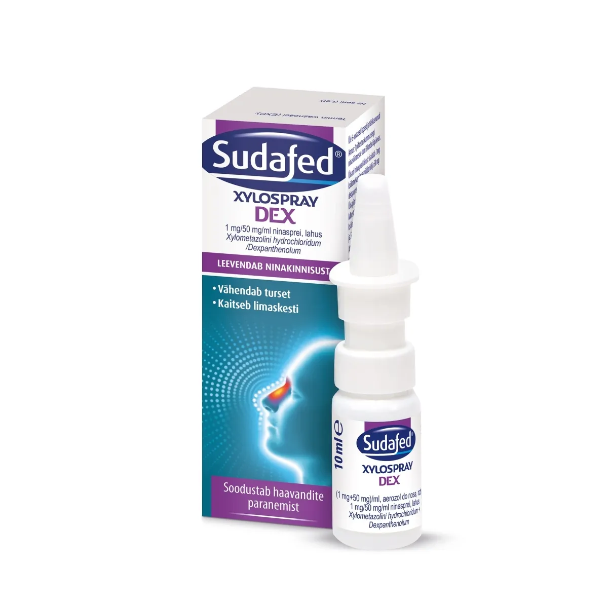 SUDAFED XYLOSPRAY DEX NINASPREI 1MG+50MG/ML 10ML - Tootepilt