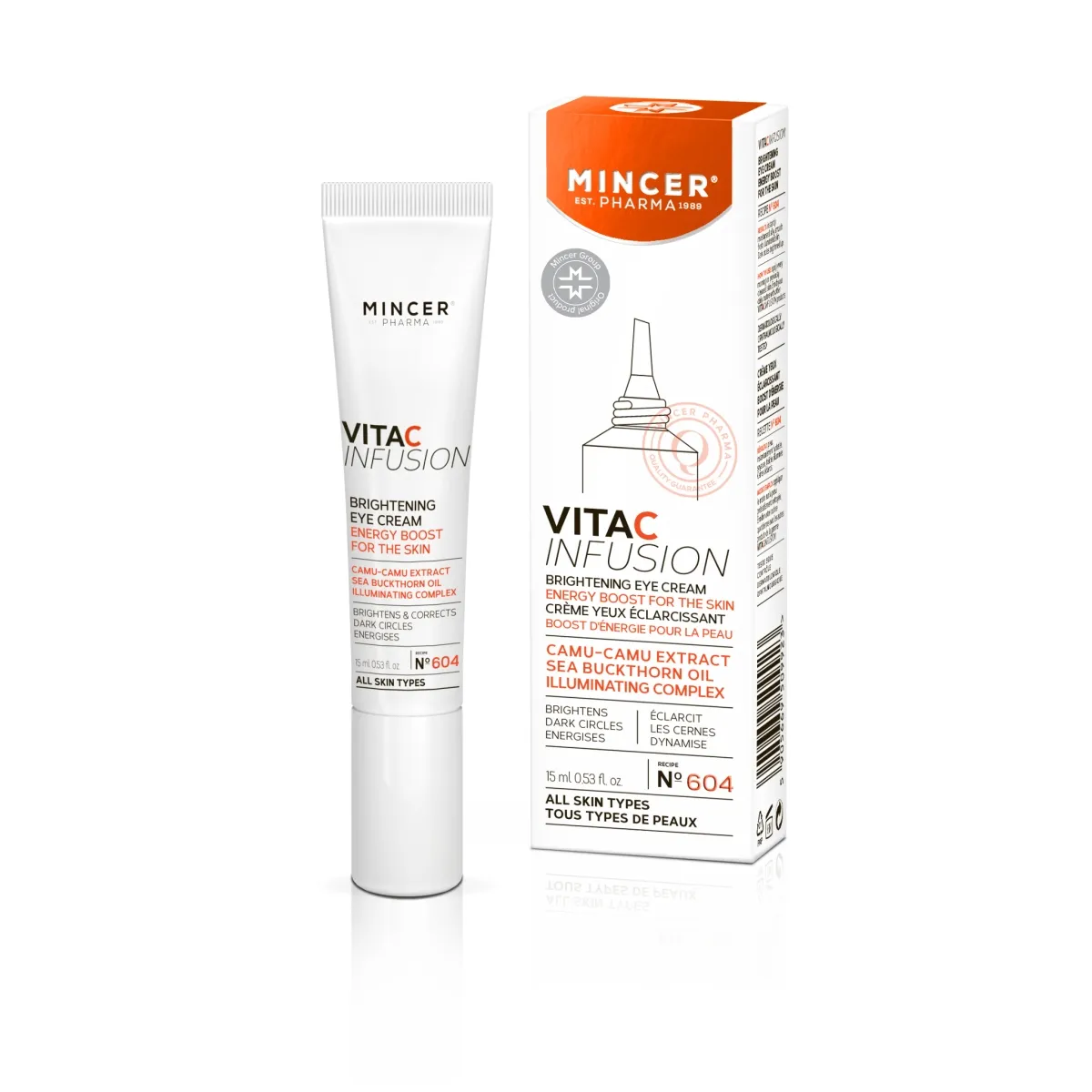 MINCER PHARMA VITA C SILMAKREEM TUMEDATELE SILMAALUSTELE 15ML - Tootepilt