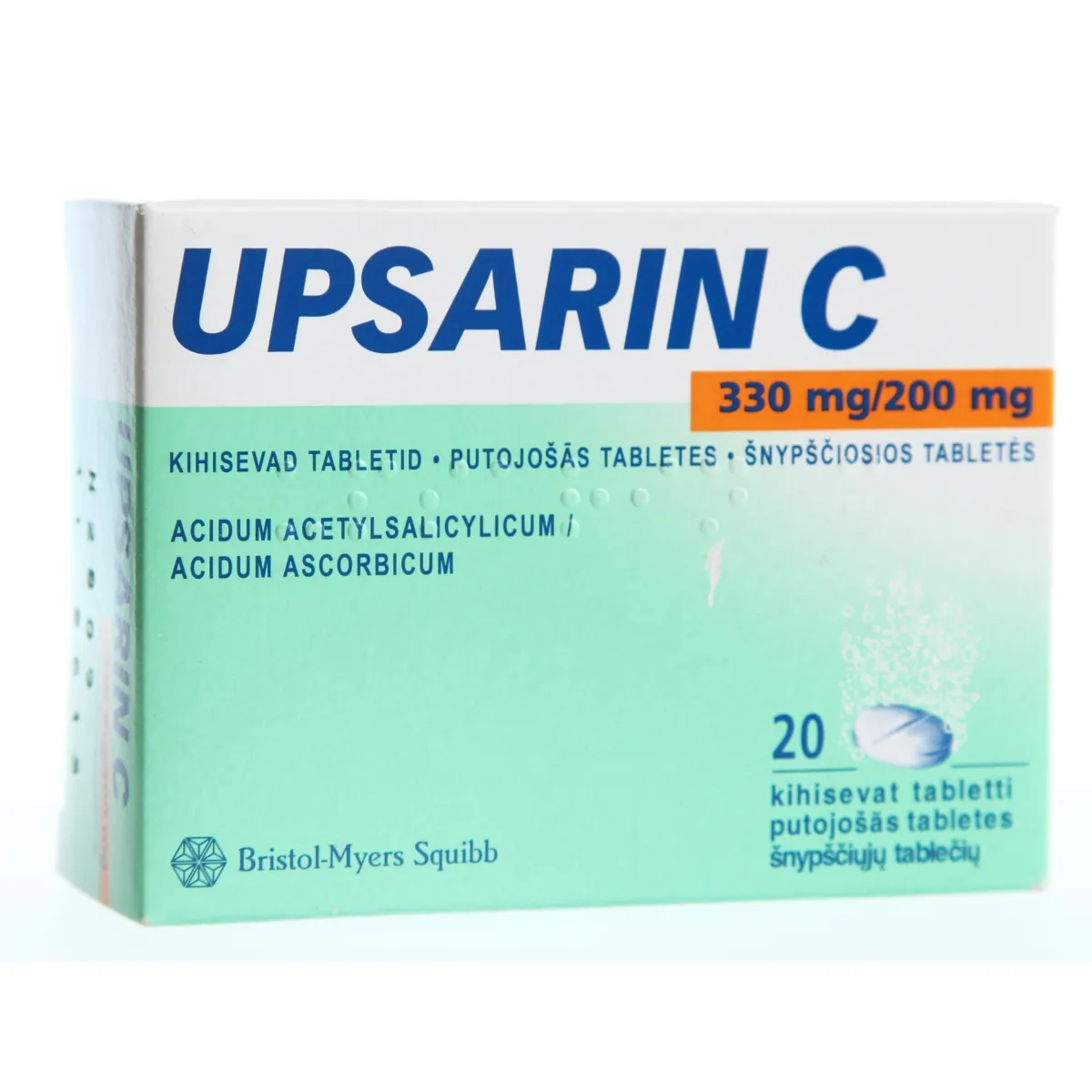 UPSARIN C KIHISEV TBL 330MG+200MG N20 - Tootepilt