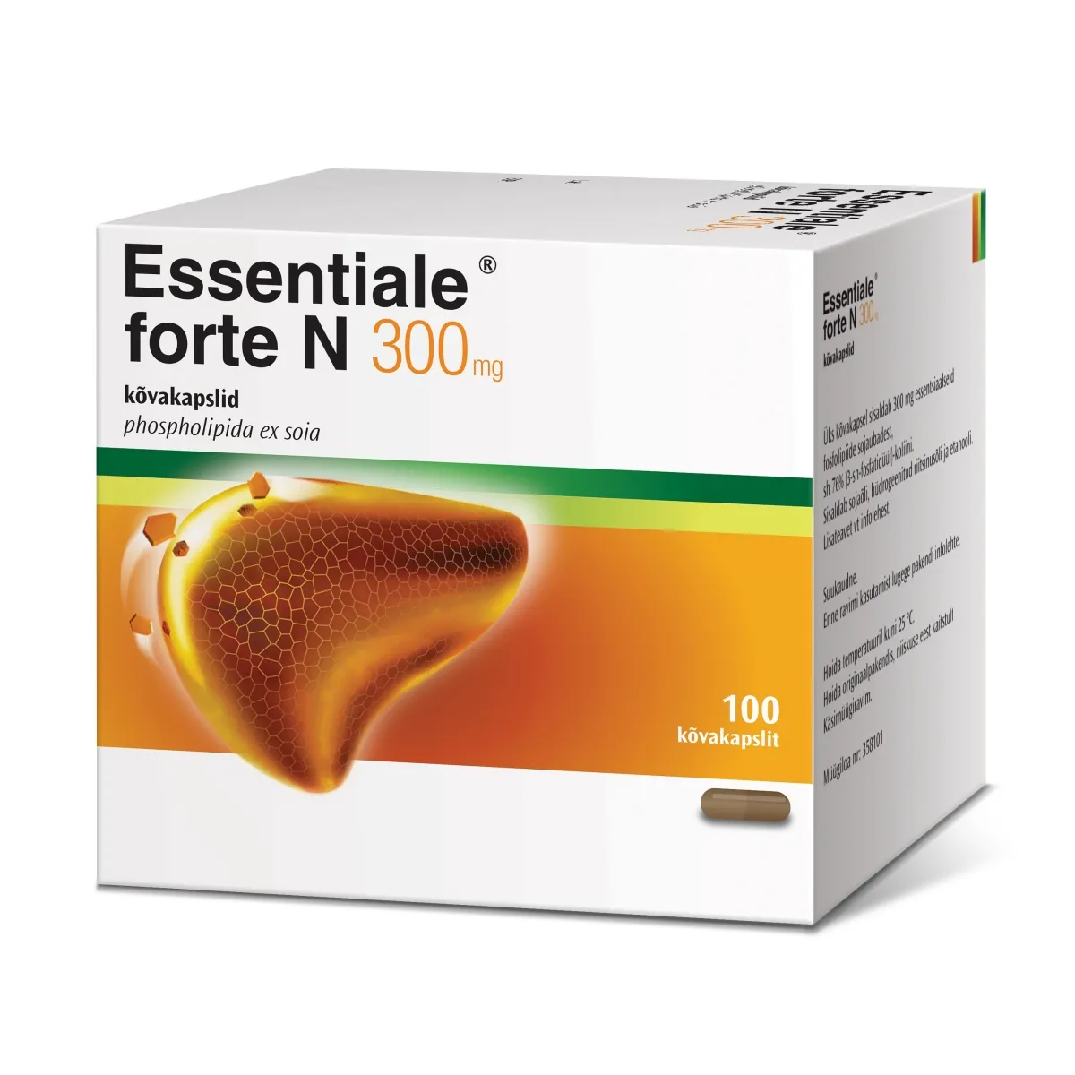 ESSENTIALE FORTE N CAPS 300MG N100 - Tootepilt 1