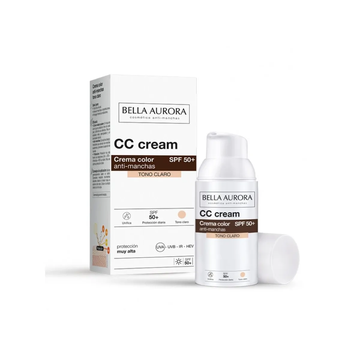 BELLA AURORA ANTI-DARK SPOT CC CREAM SPF50 LIGHT 30ML - Tootepilt