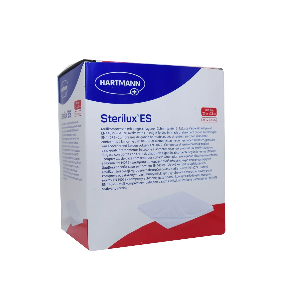 MARLI SALVRÄTIKUD STER. STERILUX 7,5X7,5CM N2X25 - Tootepilt