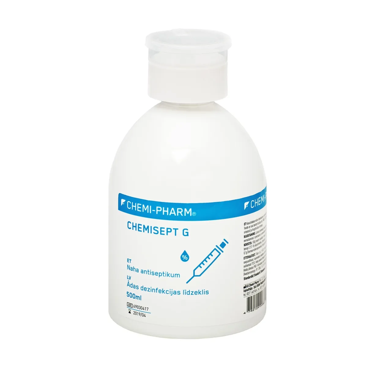 CHEMIPHARM CHEMISEPT G 500ML NIISUTUSPUMBAGA - Tootepilt