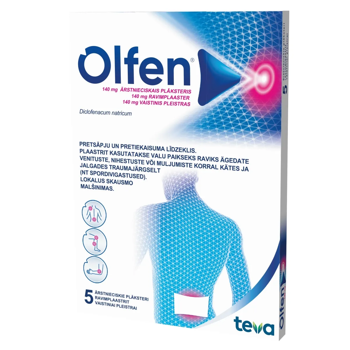 OLFEN RAVIMPLAASTER 140MG N5 - Tootepilt
