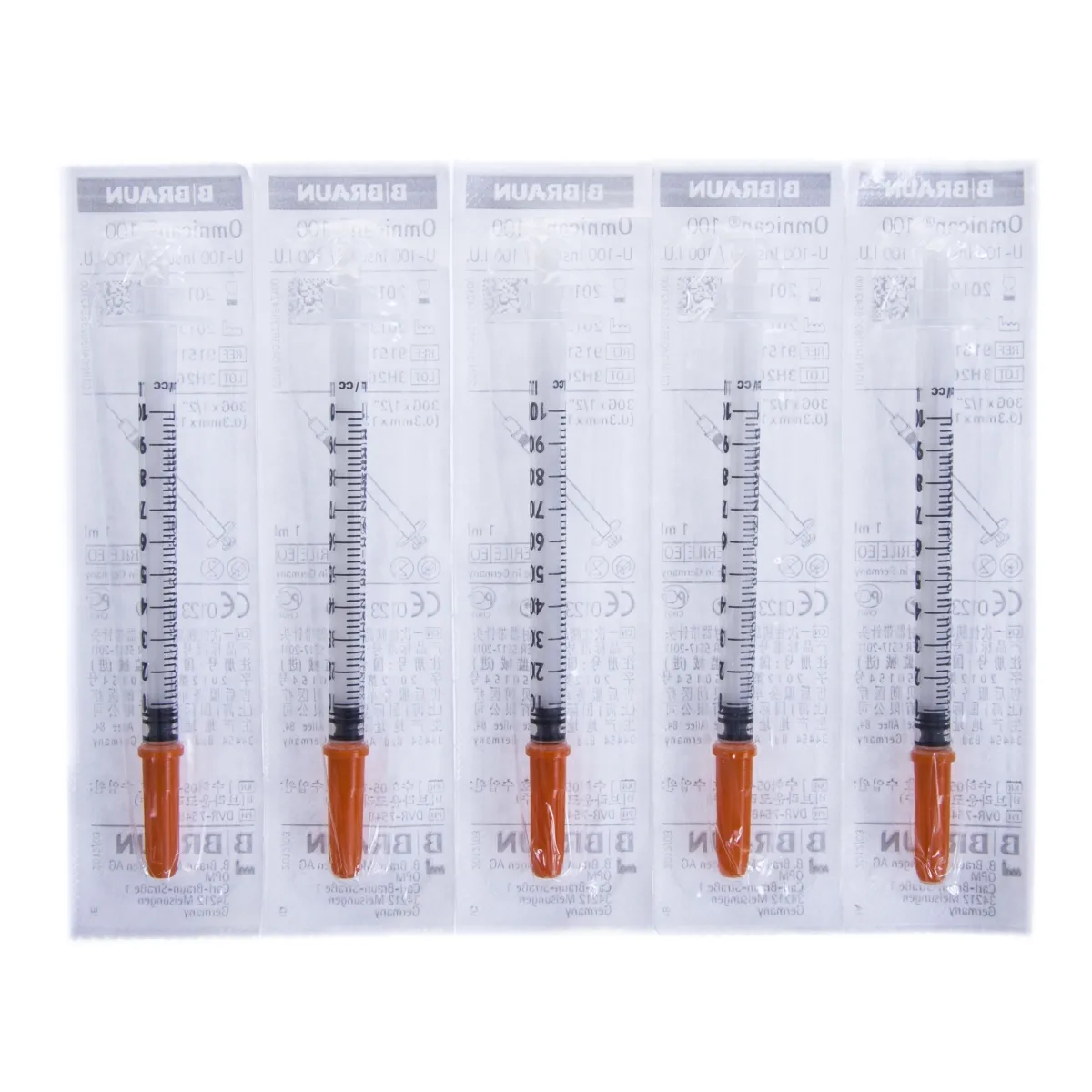 INSULIINISÜSTAL OMNICAN 1ML NÕELAGA (0,30X12MM) N5 - Tootepilt
